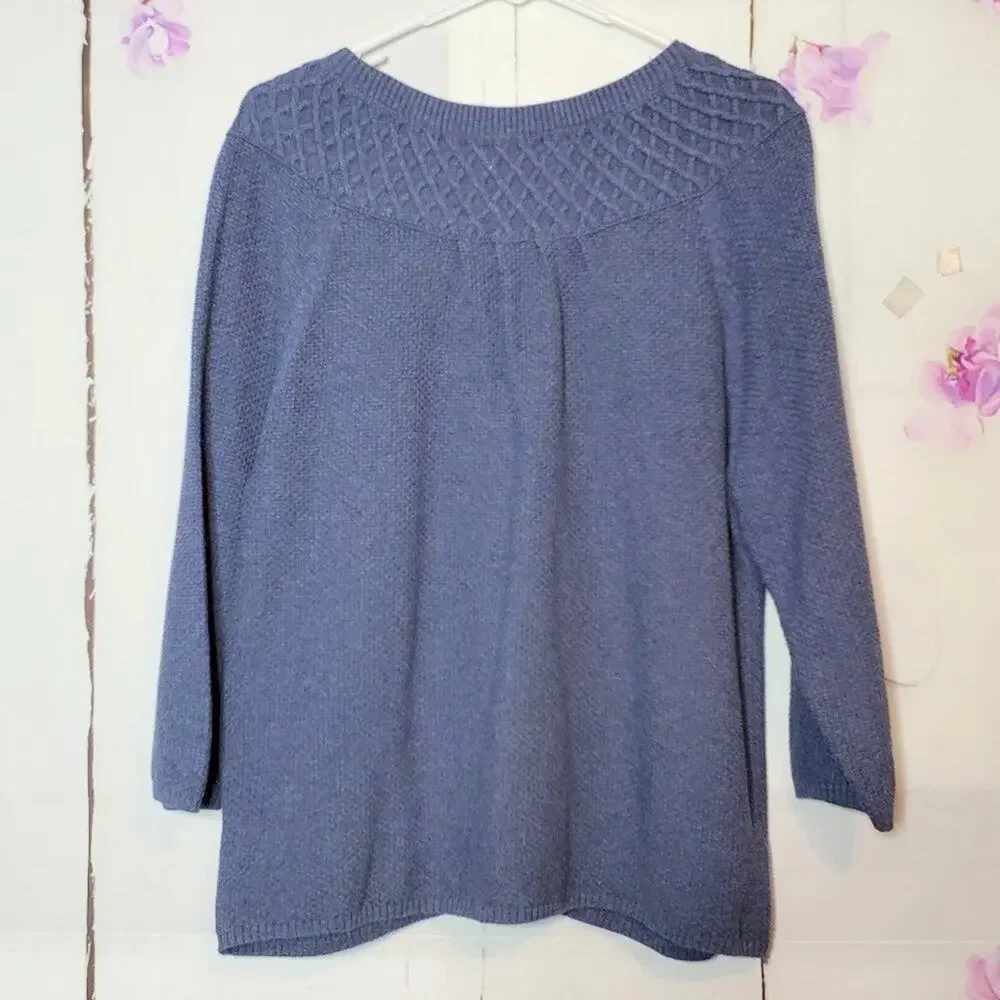 Croft & Barrow Two Button Knit Sweater Shrug XL - Picture 2 of 9